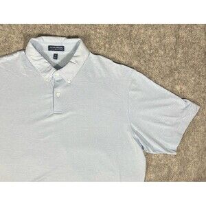 Peter Millar Crown Crafted Ace Cotton Blend Polo Shirt Men’s XL Golf Light Blue